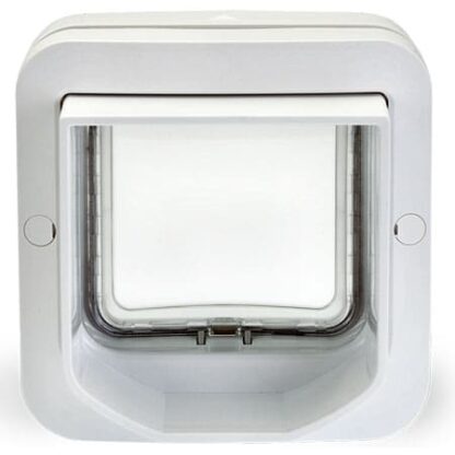 SureFlap DualScan microchip cat door (white) exterior view