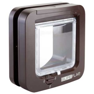 SureFlap microchip cat door (brown) for timber