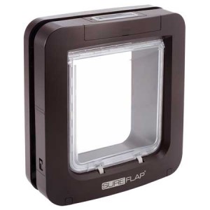 SureFlap large microchip pet door (brown) for timber