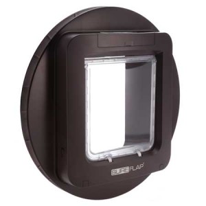 SureFlap large microchip pet door (brown) for glass