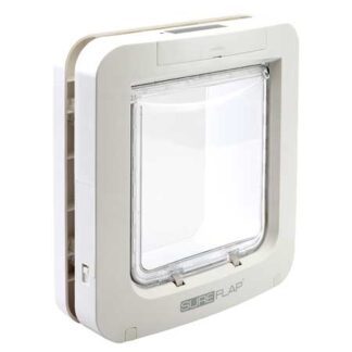SureFlap large microchip pet door (white) for timber