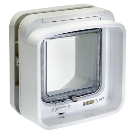 SureFlap DualScan microchip cat door (white) interior view