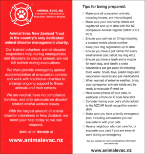 New Zealand Animal Evac brochure